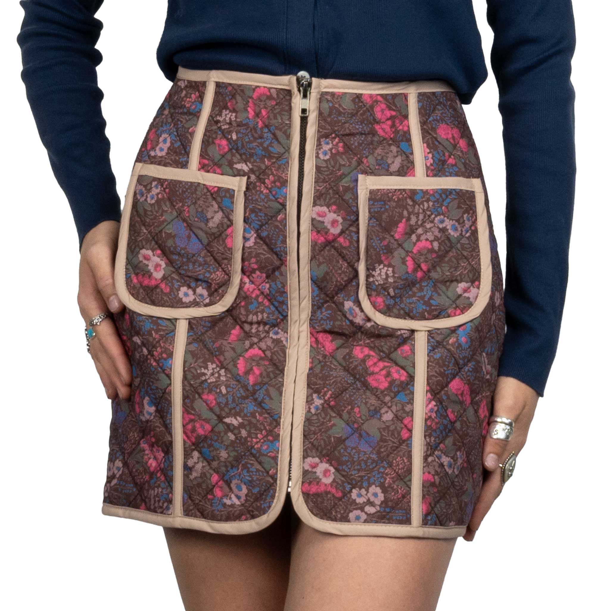 Flag & Anthem Women's Bethel Quilted Floral Print Skirt - FINAL SALE