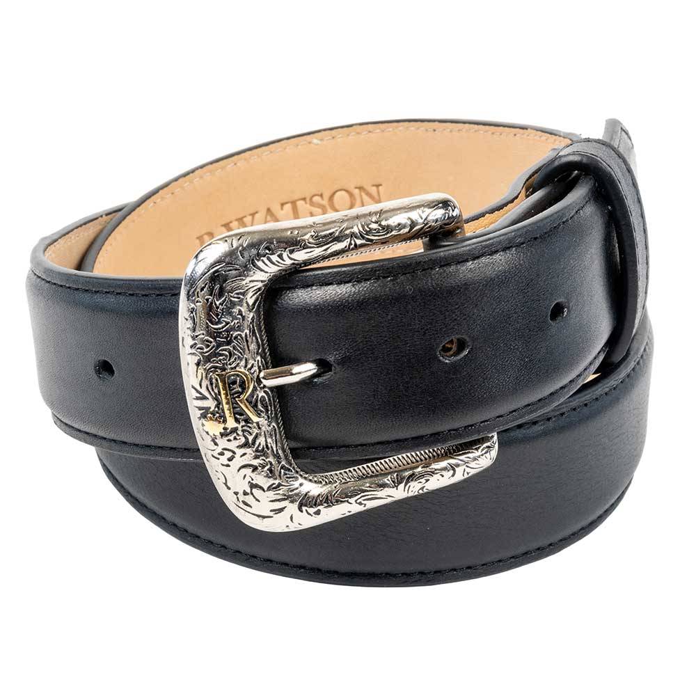 R. Watson Black Calf Skin Belt - Image 2