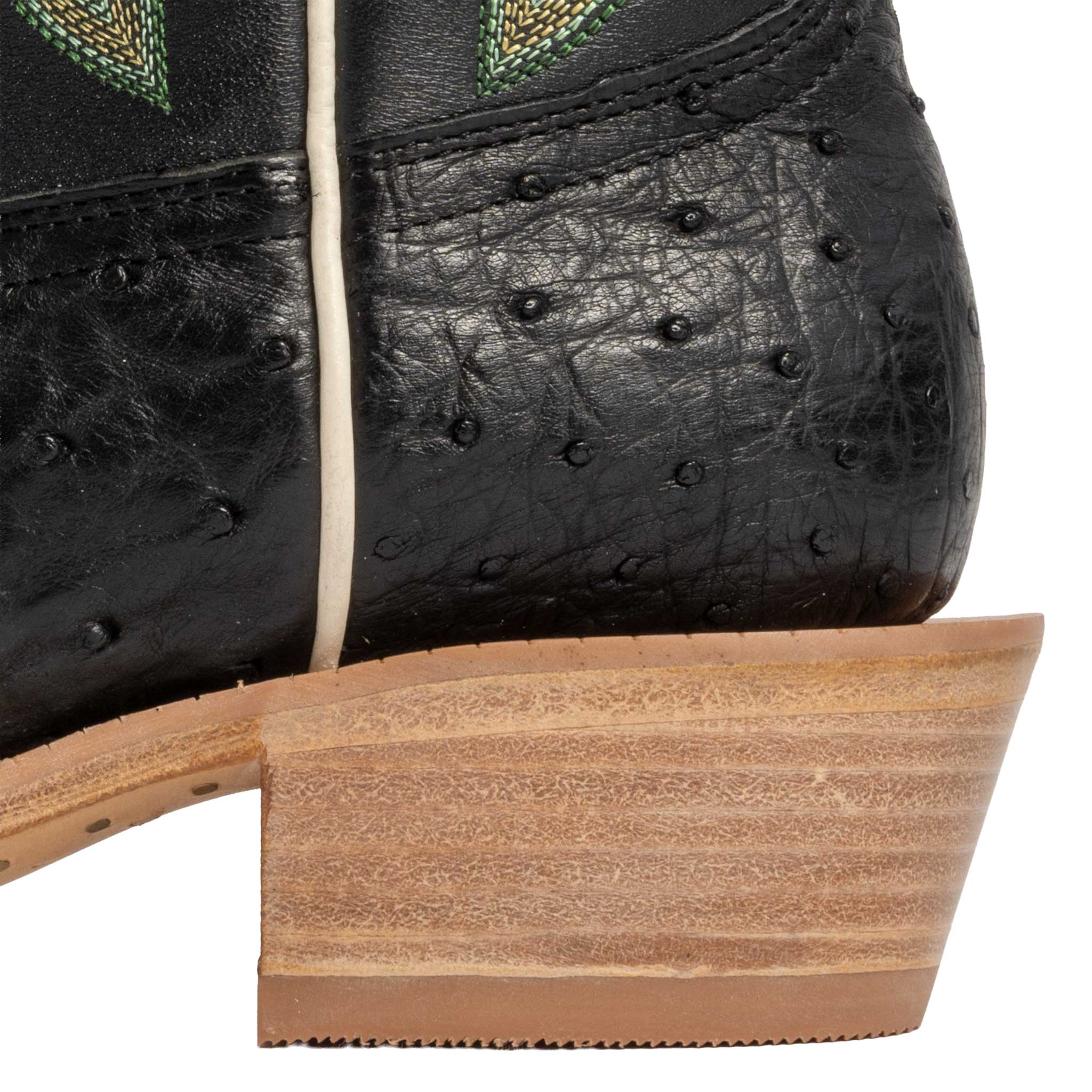R. Watson Women's Black Full Quill Ostrich Western Boot - Image 3