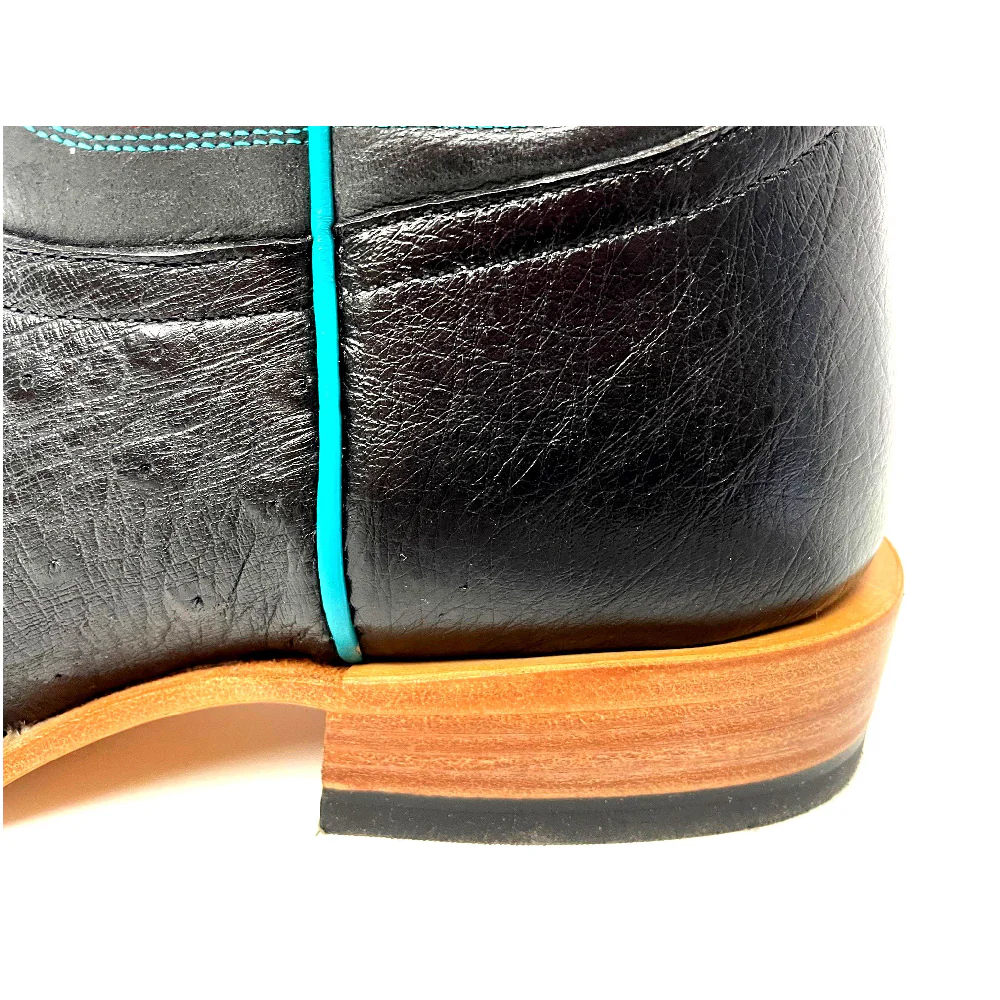 Macie Bean Black Smooth Ostrich Boot - Image 3