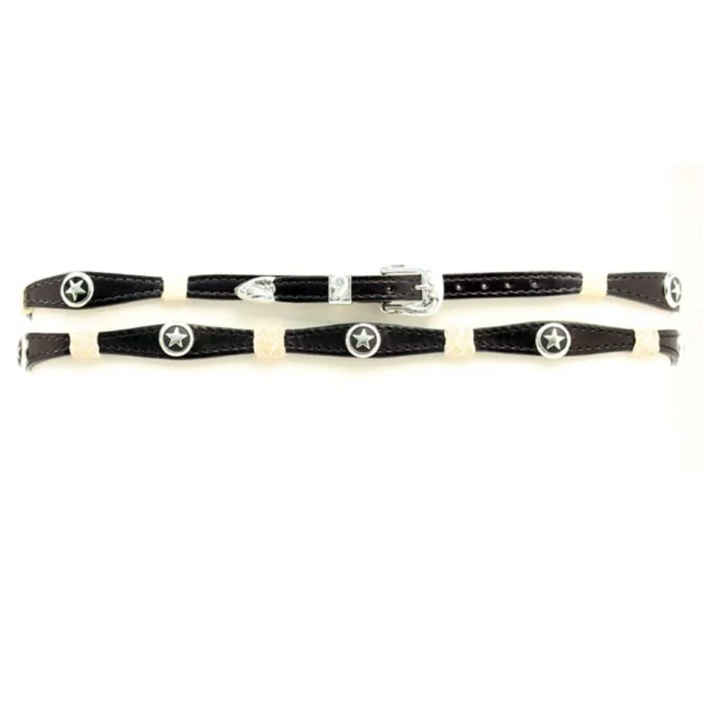 Scalloped Star Concho Hatband