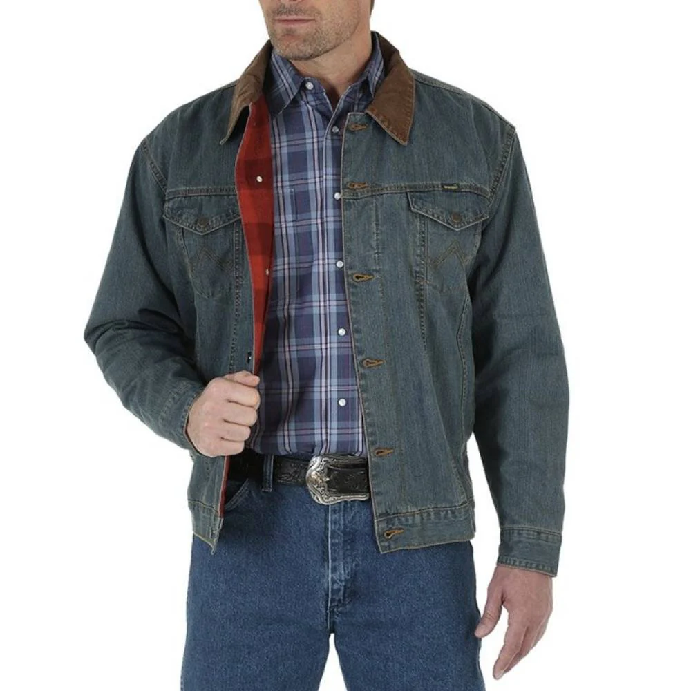 Wrangler Men's Blanket Lined Denim Jacket