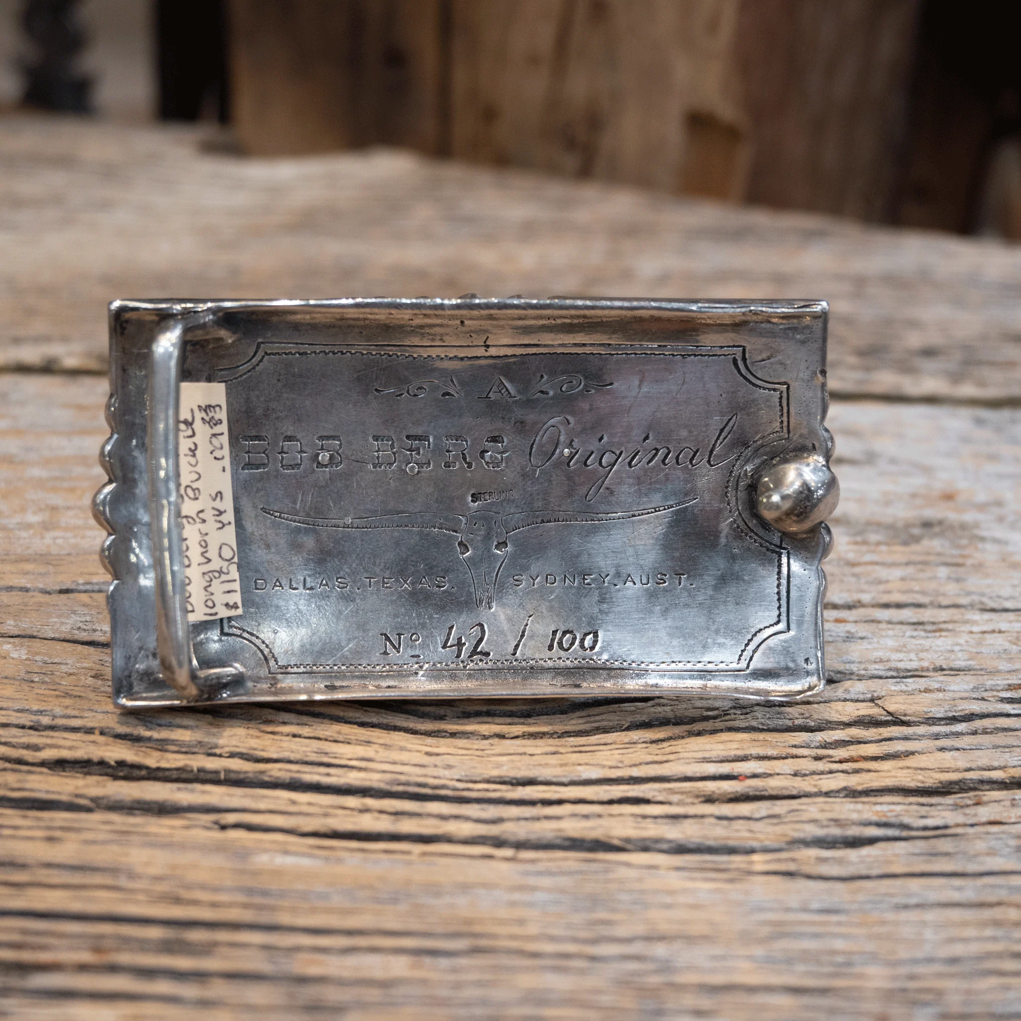 Bob Berg Sterling Silver Belt Buckle - Image 3