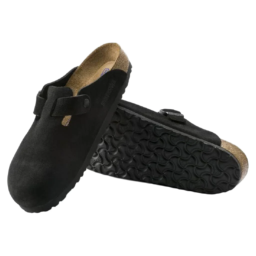 Birkenstock Boston - Black Suede - Image 2
