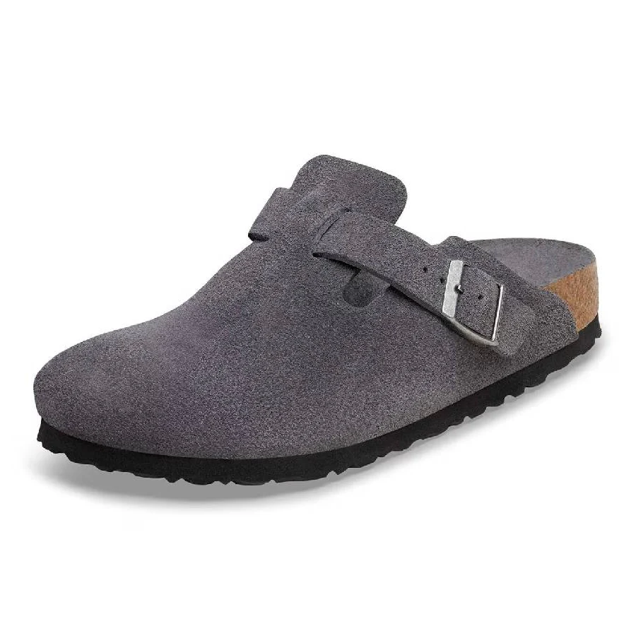 Birkenstock Boston Soft Footbed - Charcoal Tonal