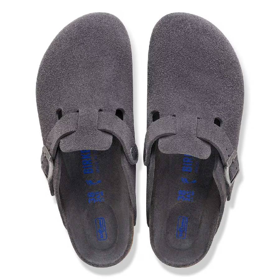 Birkenstock Boston Soft Footbed - Charcoal Tonal - Image 2