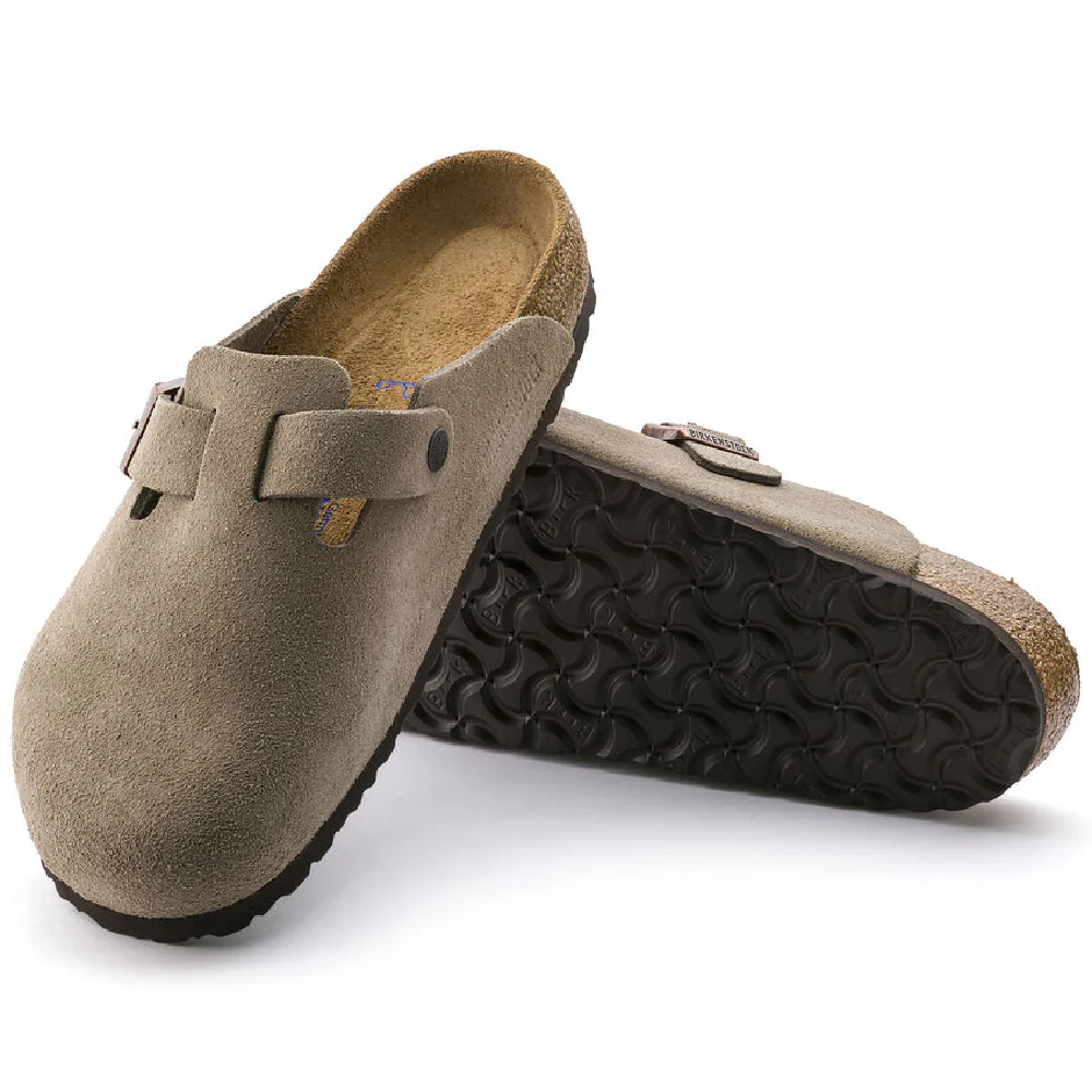 Birkenstock Boston SFB - Taupe Suede - Image 2