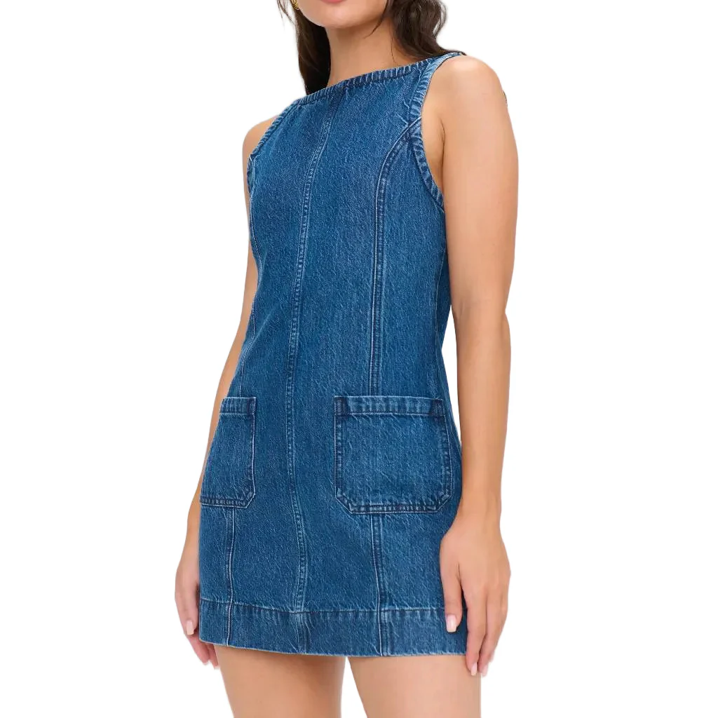 Show Me Your Mumu Boulevard Reservoir Blue Mini Dress