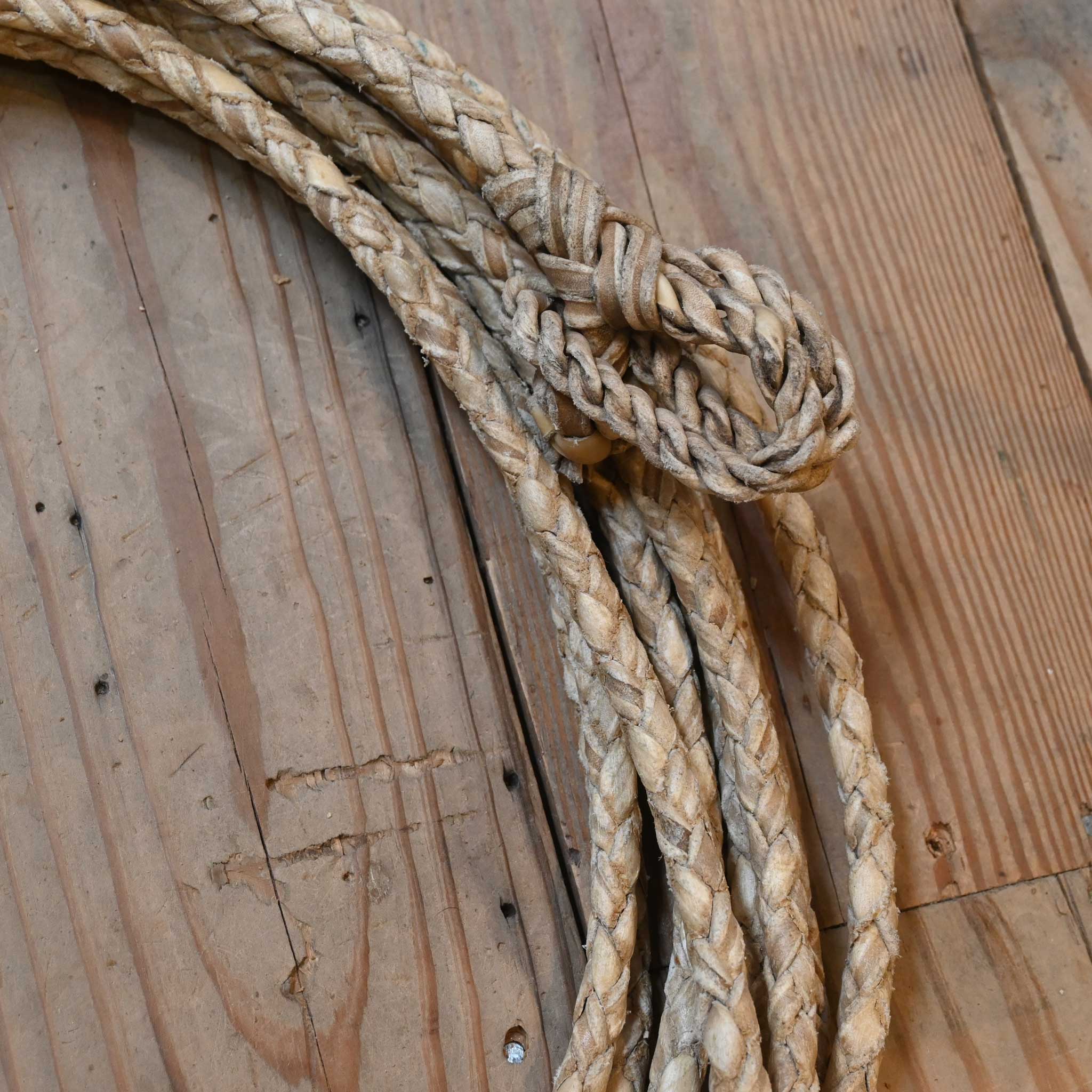 Braided Rawhide 39' Riata Rope - Image 2