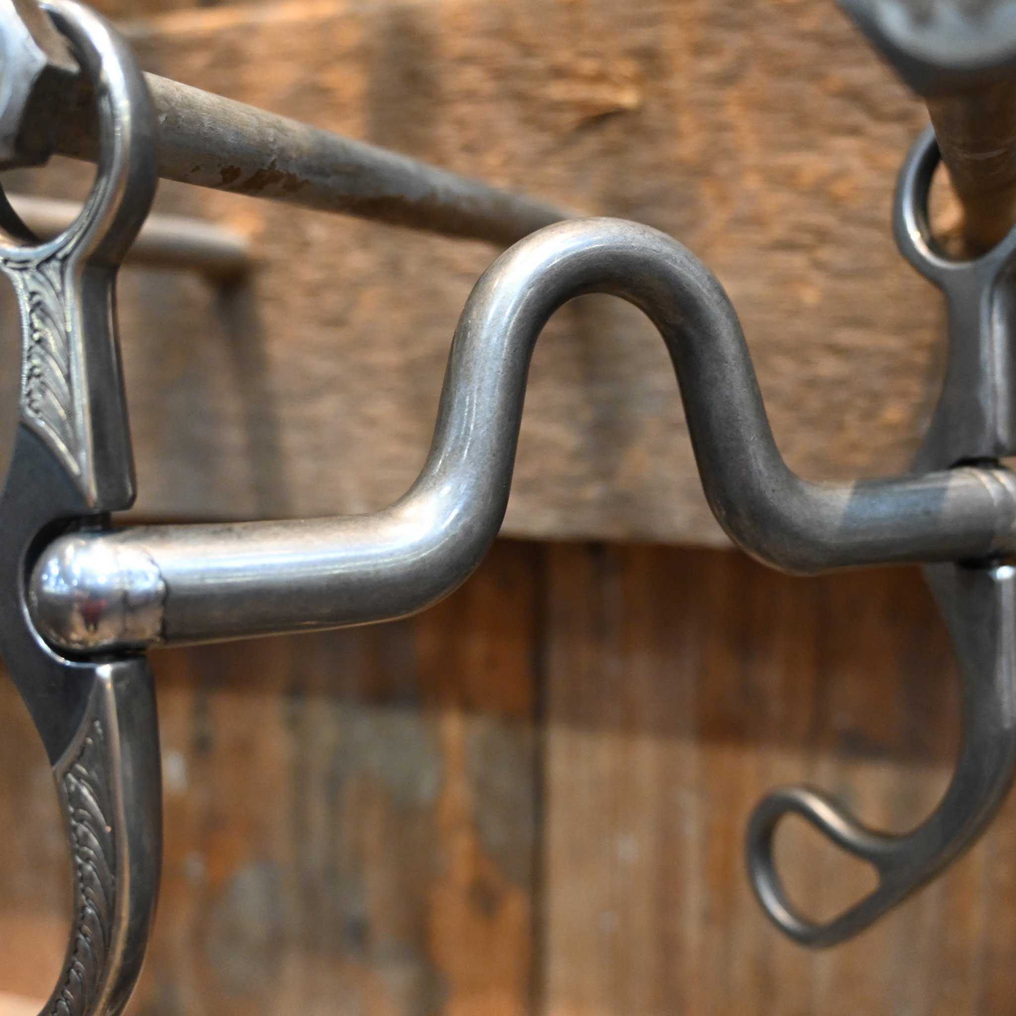 Brandon Anthony Silver Engraved Solid Port Bit - Image 3