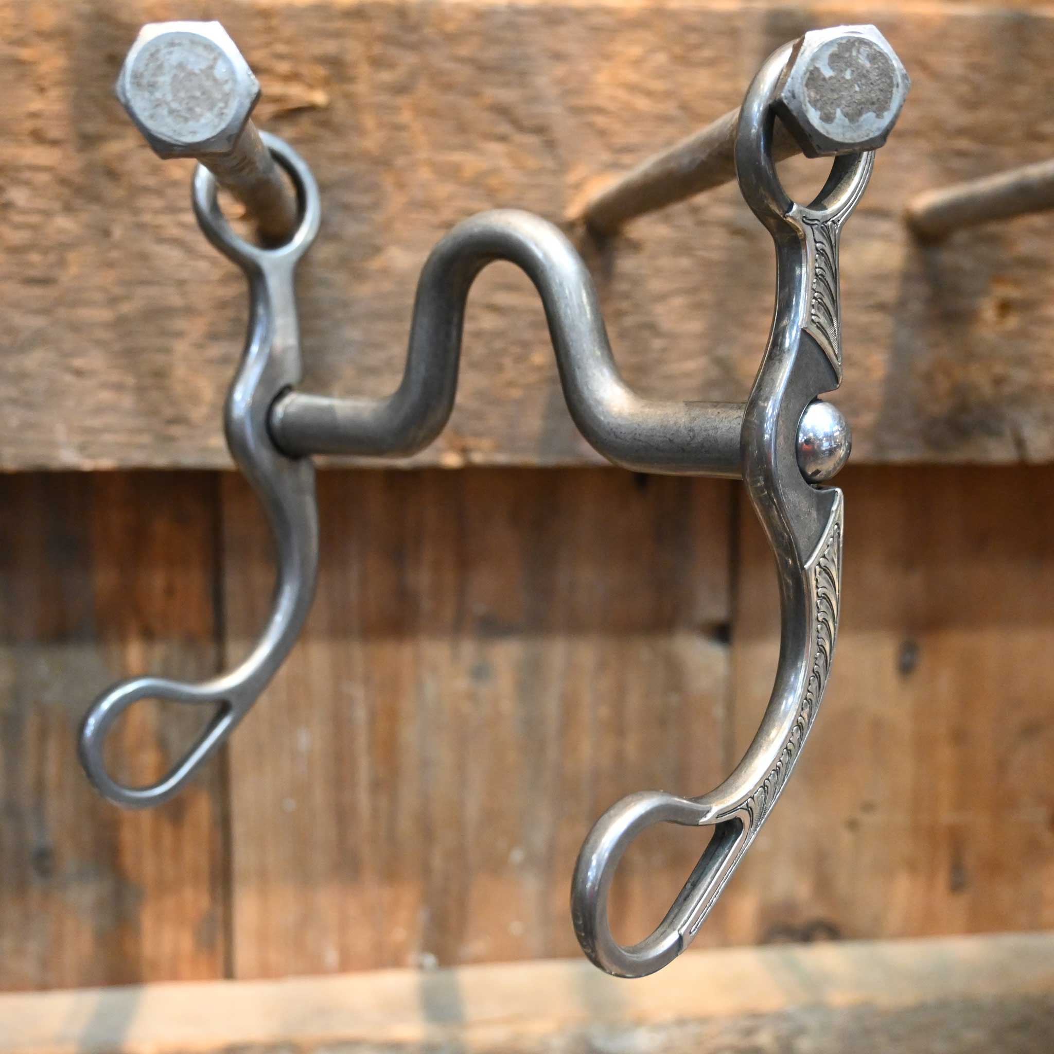 Brandon Anthony Silver Engraved Solid Port Bit - Image 4