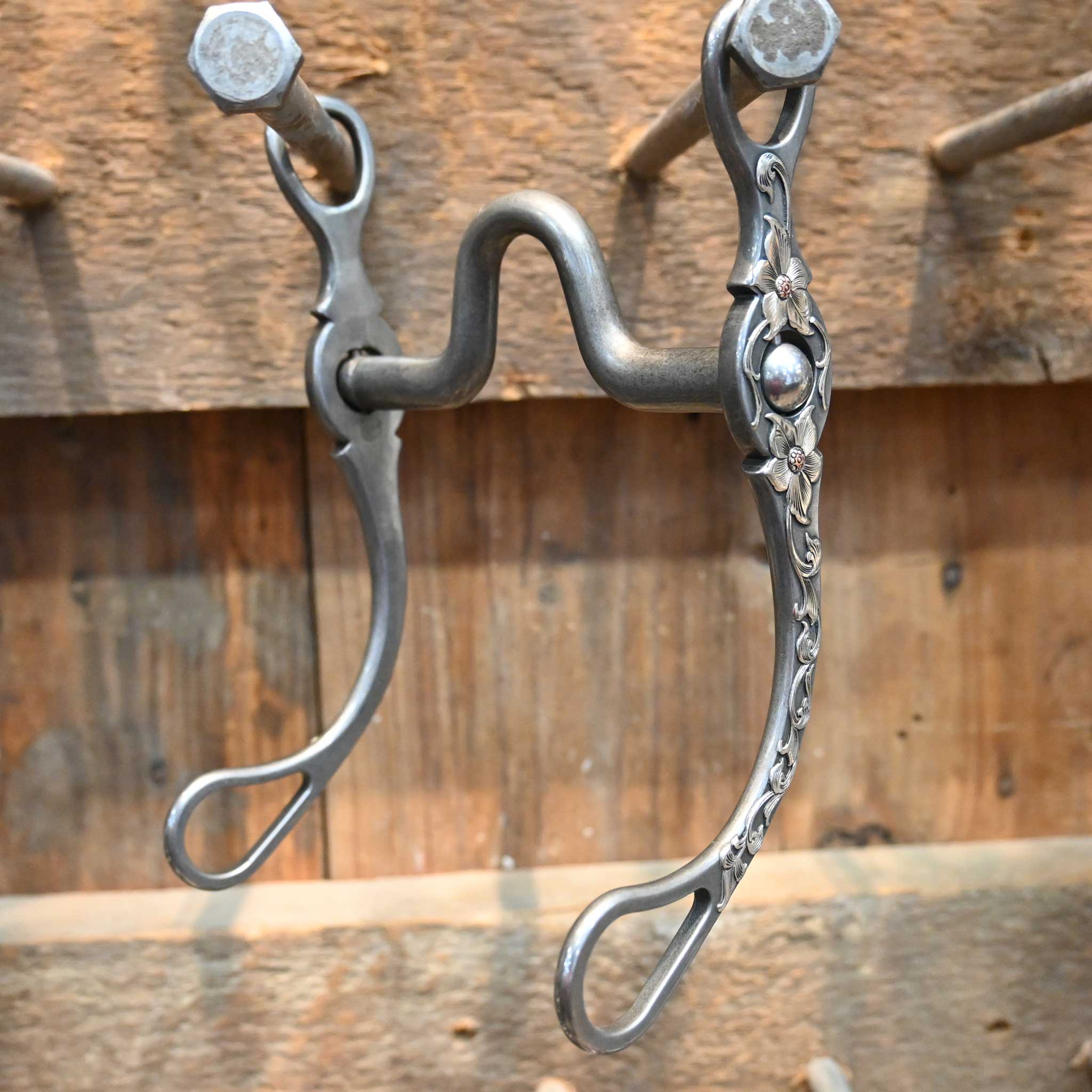 Brandon Anthony Silver Mounted Solid Port Bit 1975 - Image 4