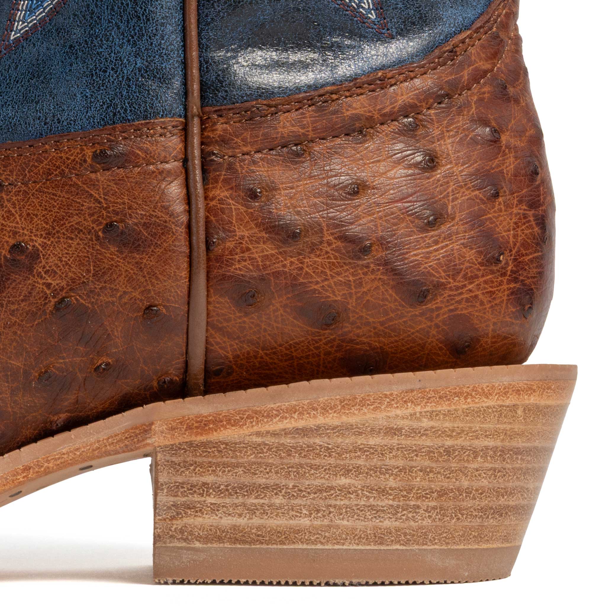 R. Watson Women's Brass Full Quill Midnight Western Boot - Image 3