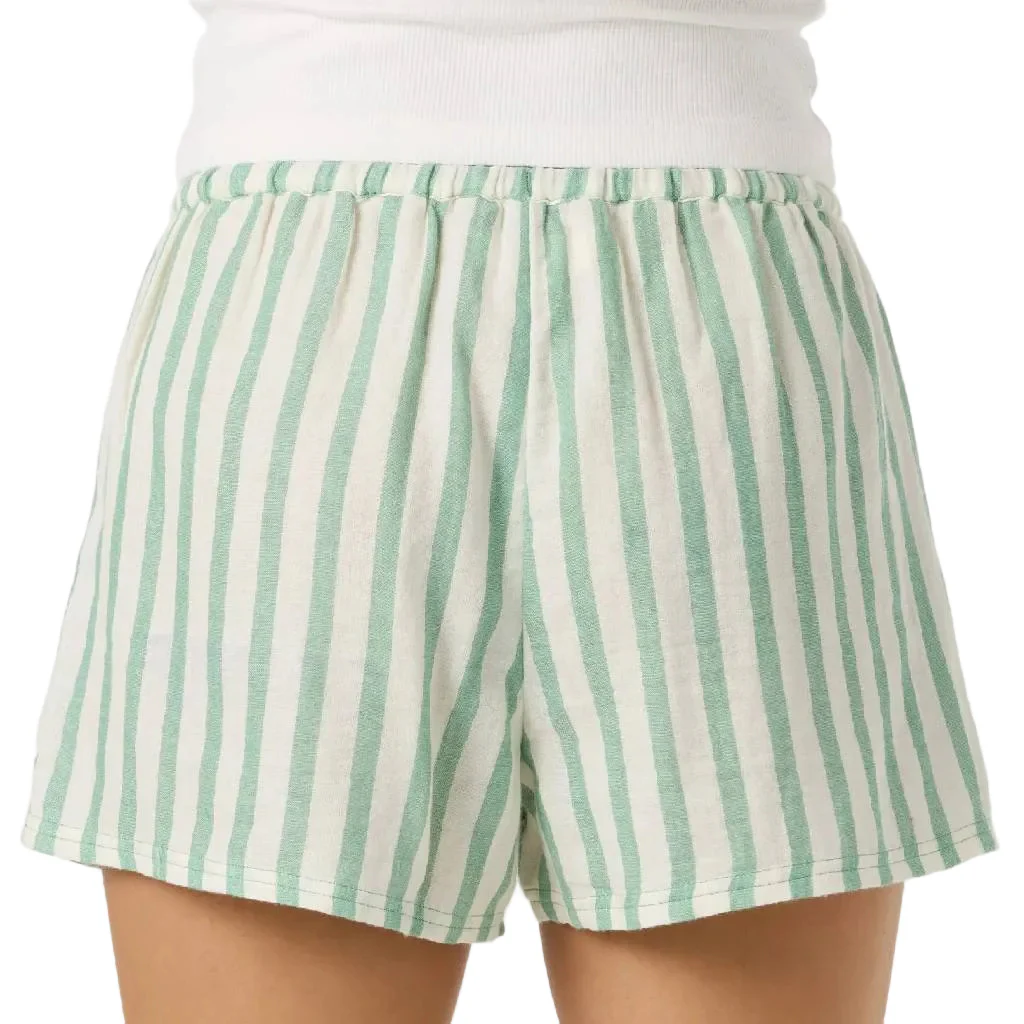 O'Neill Women's Brenda Green Stripe Shorts - Image 2