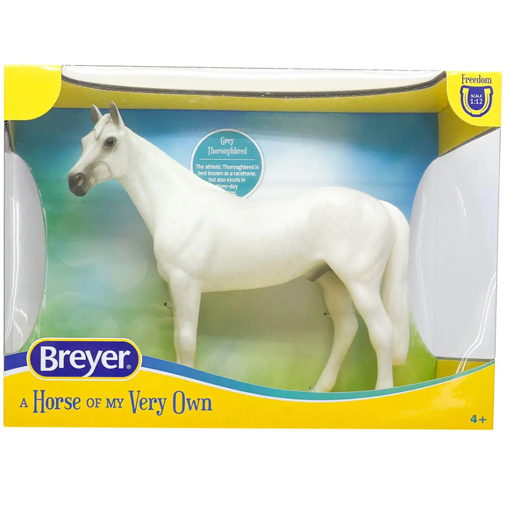 Breyer Fleabitten Grey Thoroughbred - Image 4