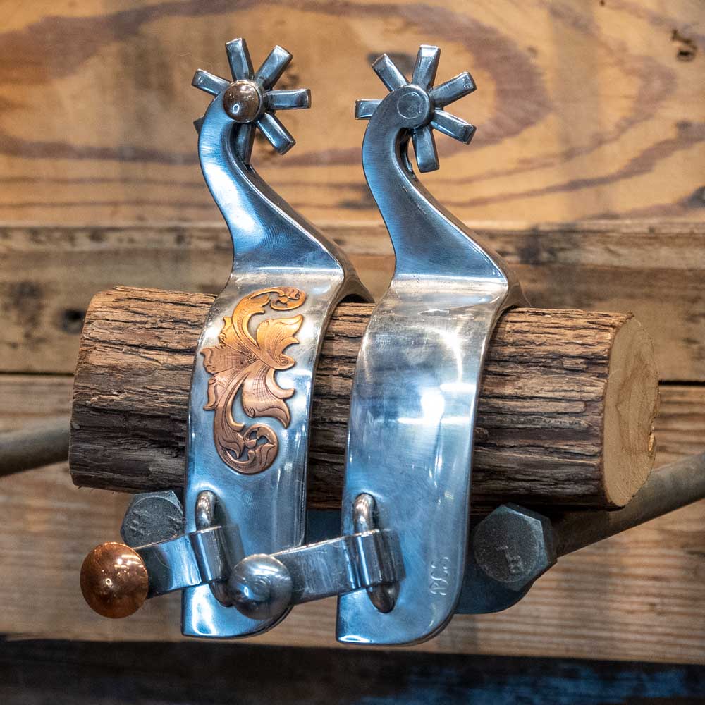 Brian Strange Copper Mounted Spurs