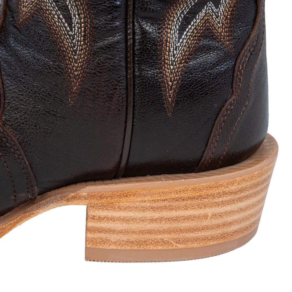 R. Watson Women's Bronze Goat Western Cutter Toe Boot - Image 3