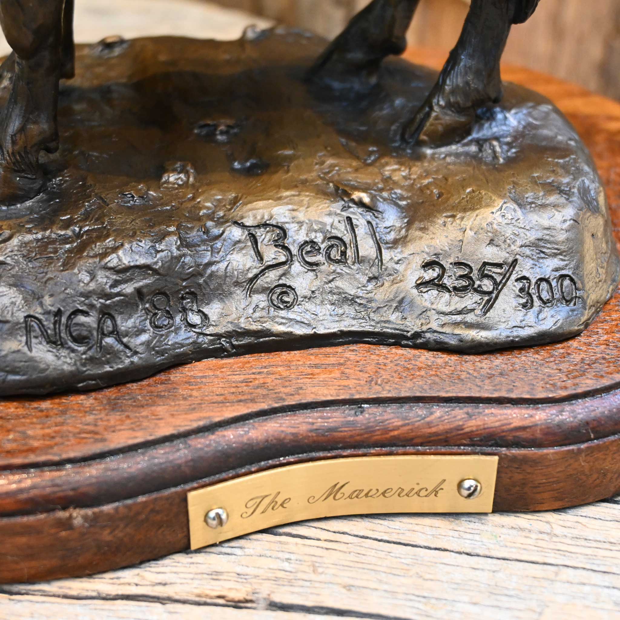 Bronze Sculpture by Gilbert Beall "The Maverick" - Image 4