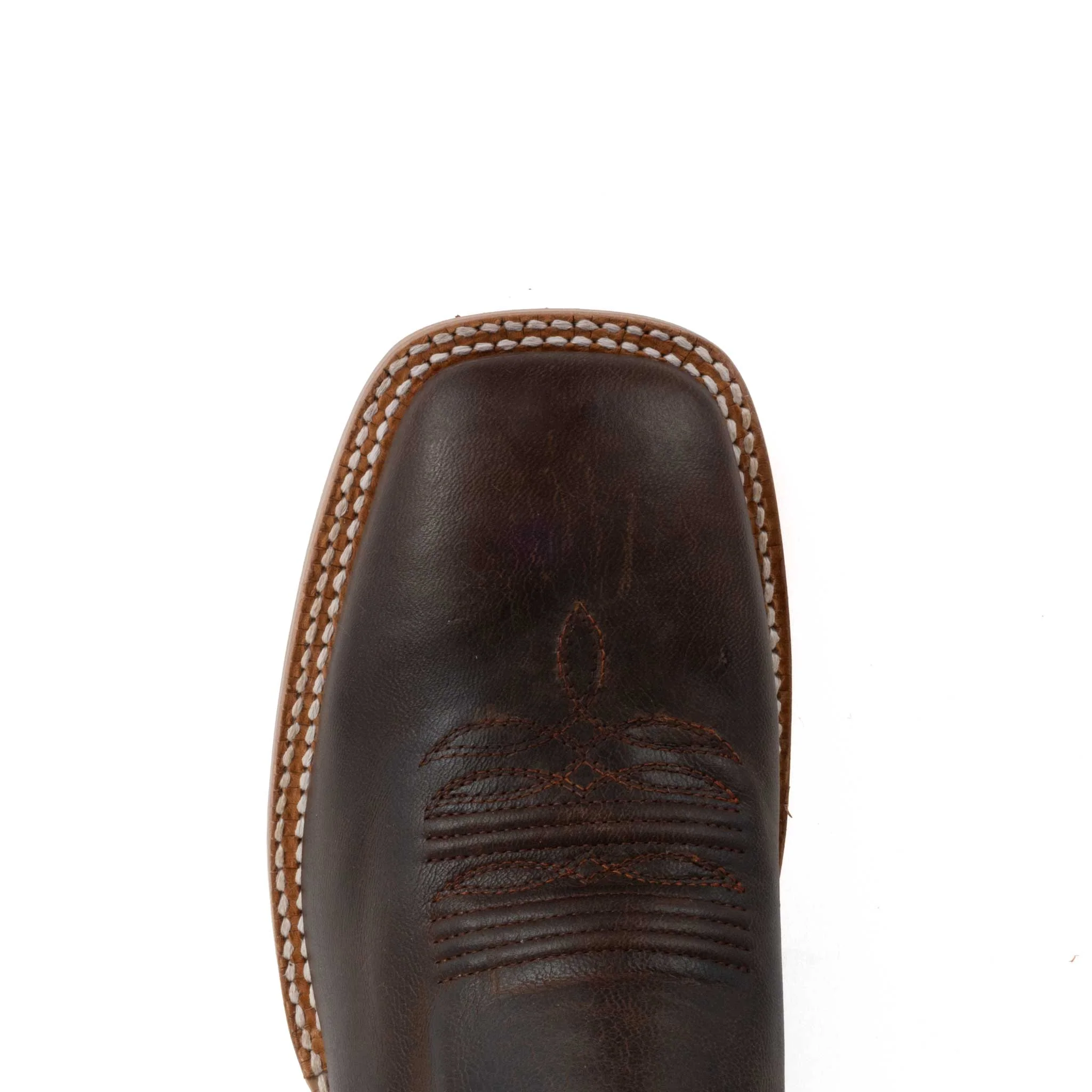 R. Watson Men's Square Toe Brown Goat Western Boot - Image 2