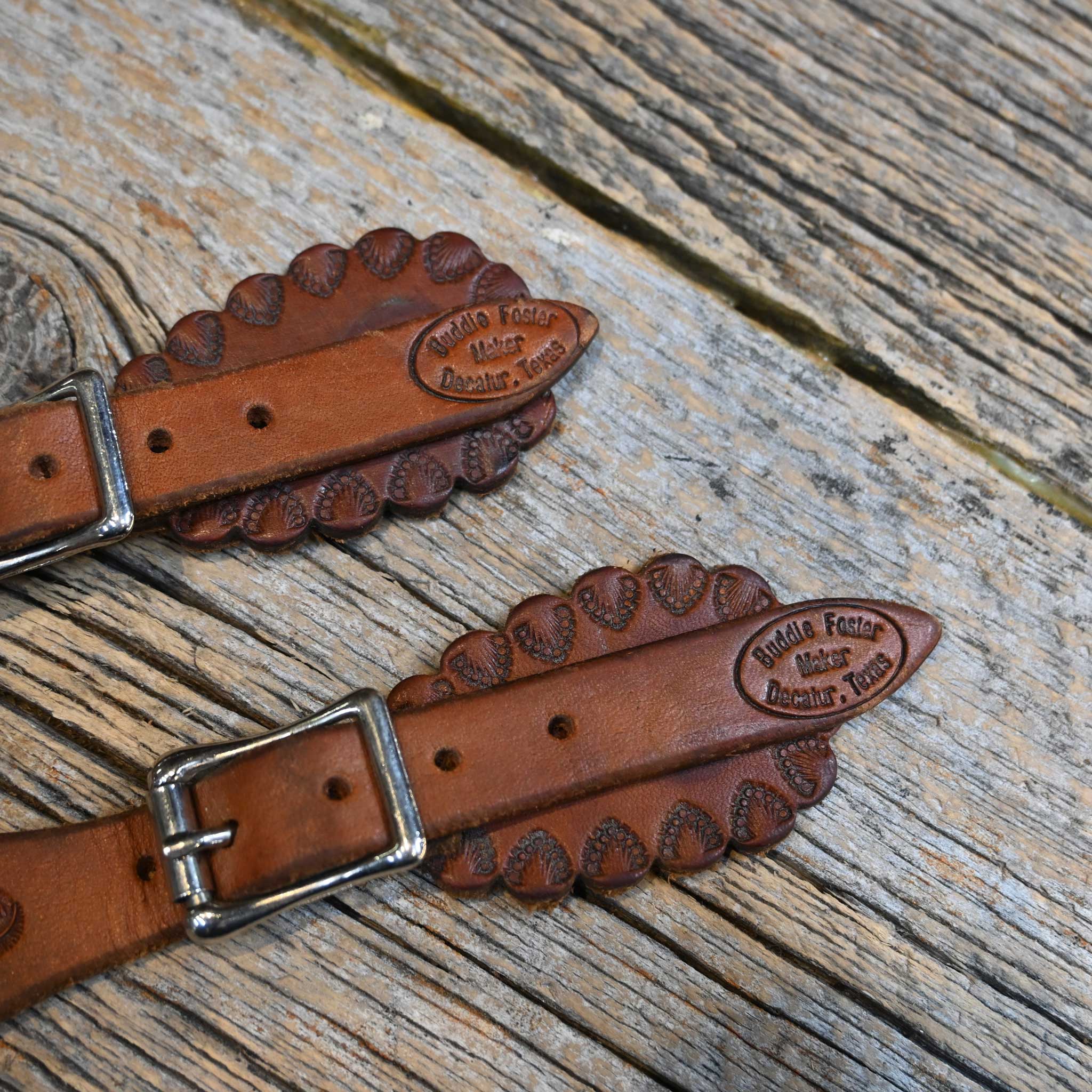 Buddie Foster Spur Straps w/Butters Conchos - Image 3