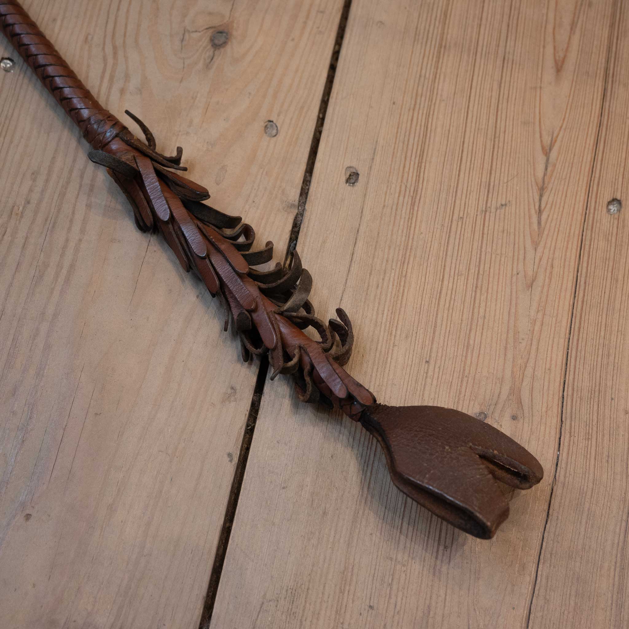 Vintage Leather Braided Crop - Image 2