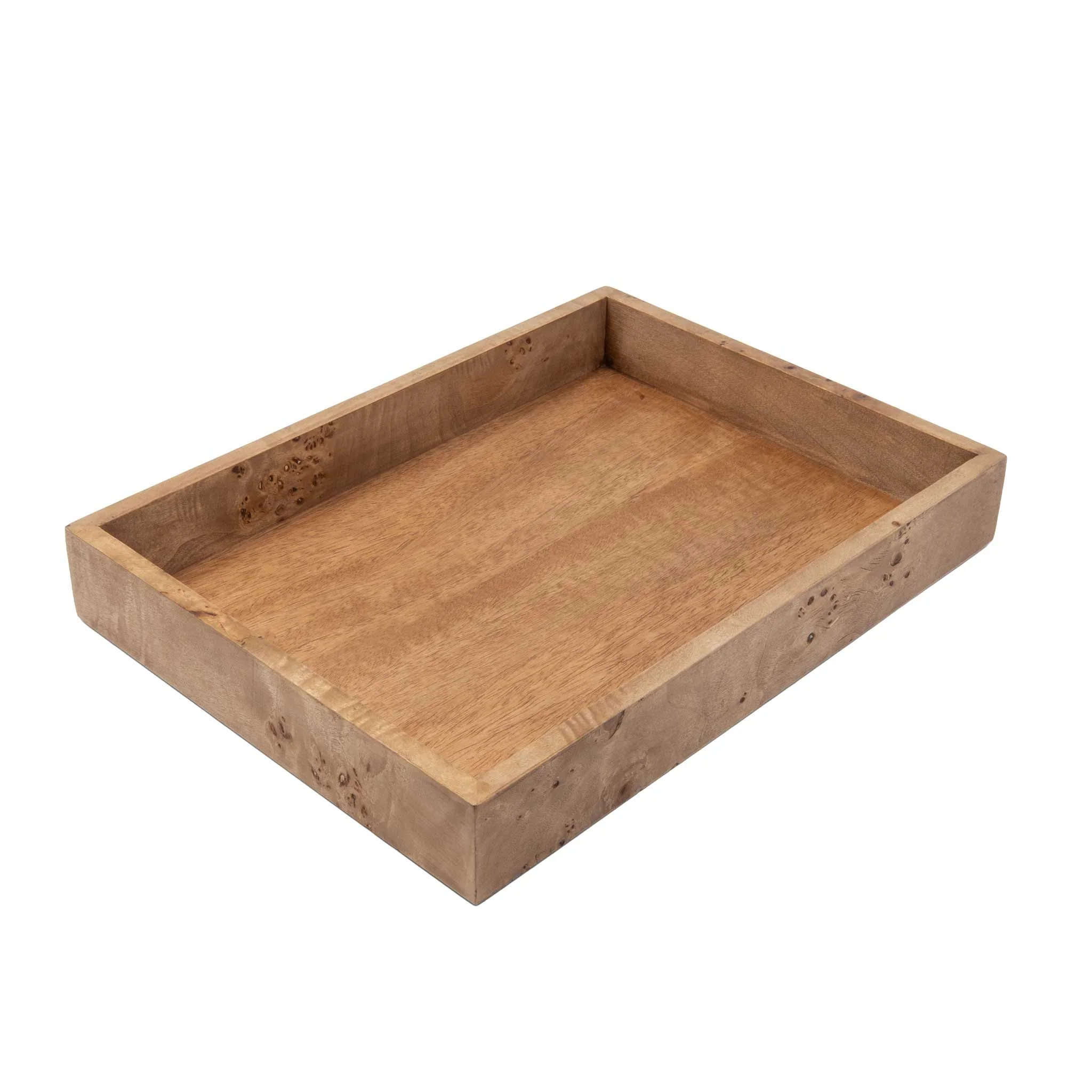 Mud Pie Burl Wood Large Tray