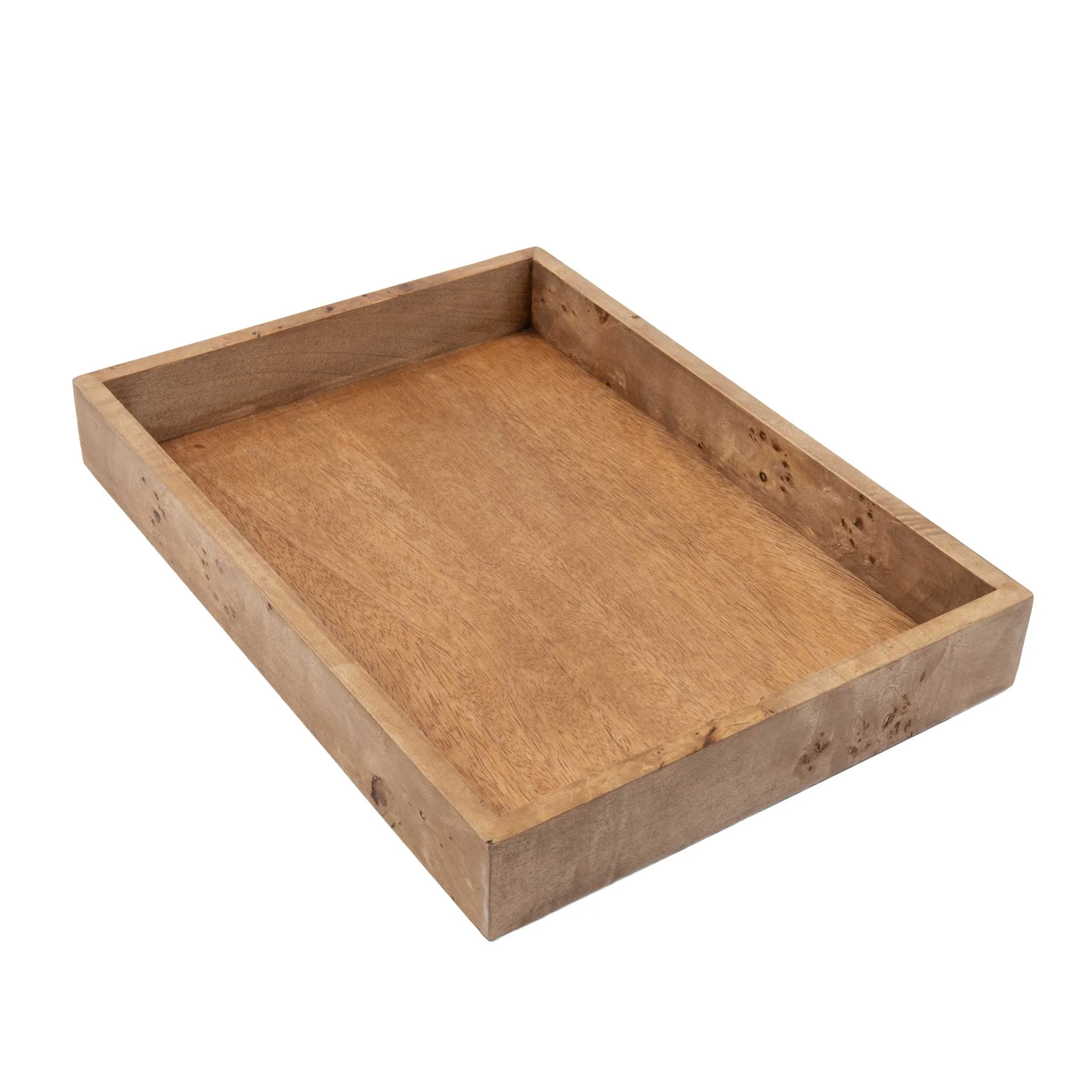 Mud Pie Burl Wood Large Tray - Image 2