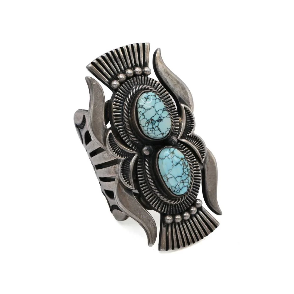 Curtis Pete Blue Moon Spider Turquoise Ring