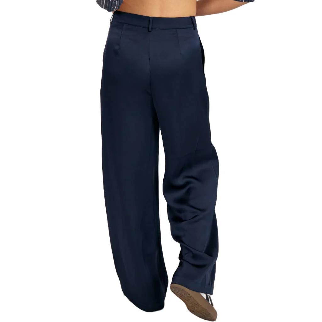 Sage The Label Navy Cabaret Pleat Wide Leg Pant - Image 2