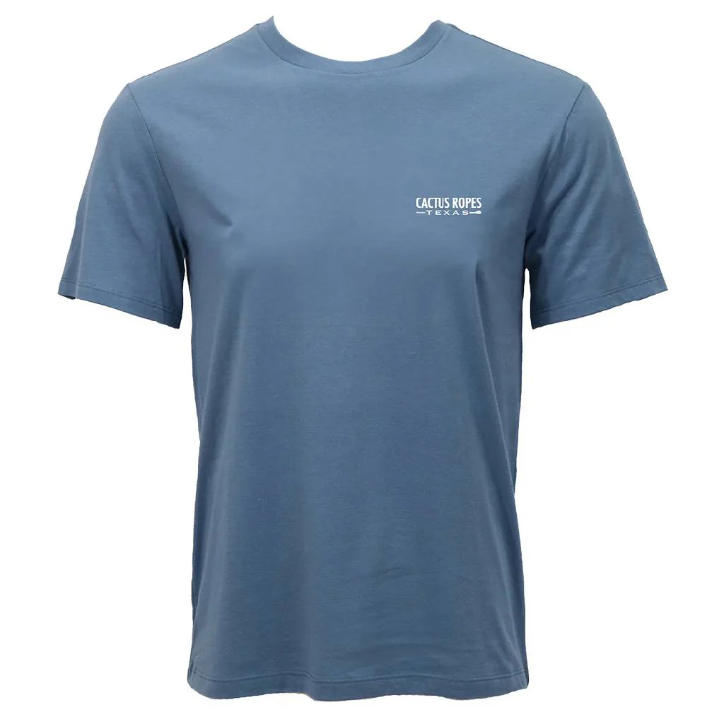 Hooey Men's Cactus Ropes Dark Denim Tee - Image 2