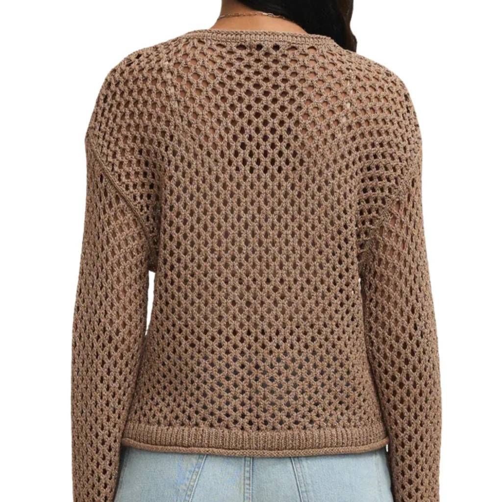 Z Supply Cala Shimmer Crochet Sweater - Image 2