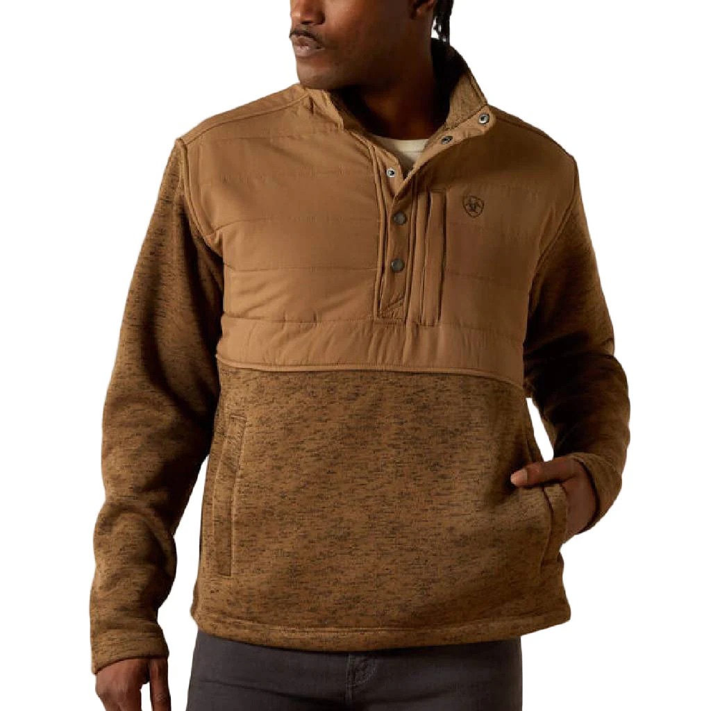 Ariat Men's Caldwell Reinforced Snap Sweater - Khaki