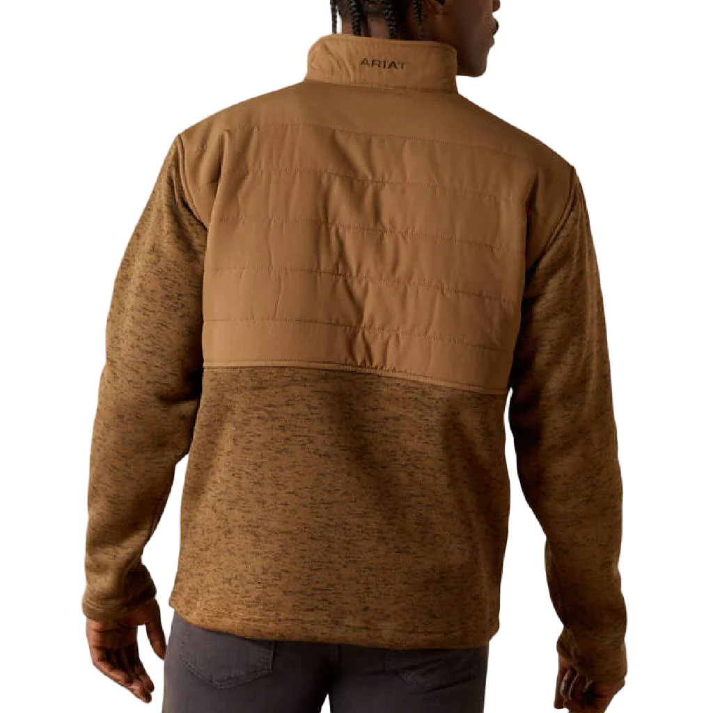 Ariat Men's Caldwell Reinforced Snap Sweater - Khaki - Image 2