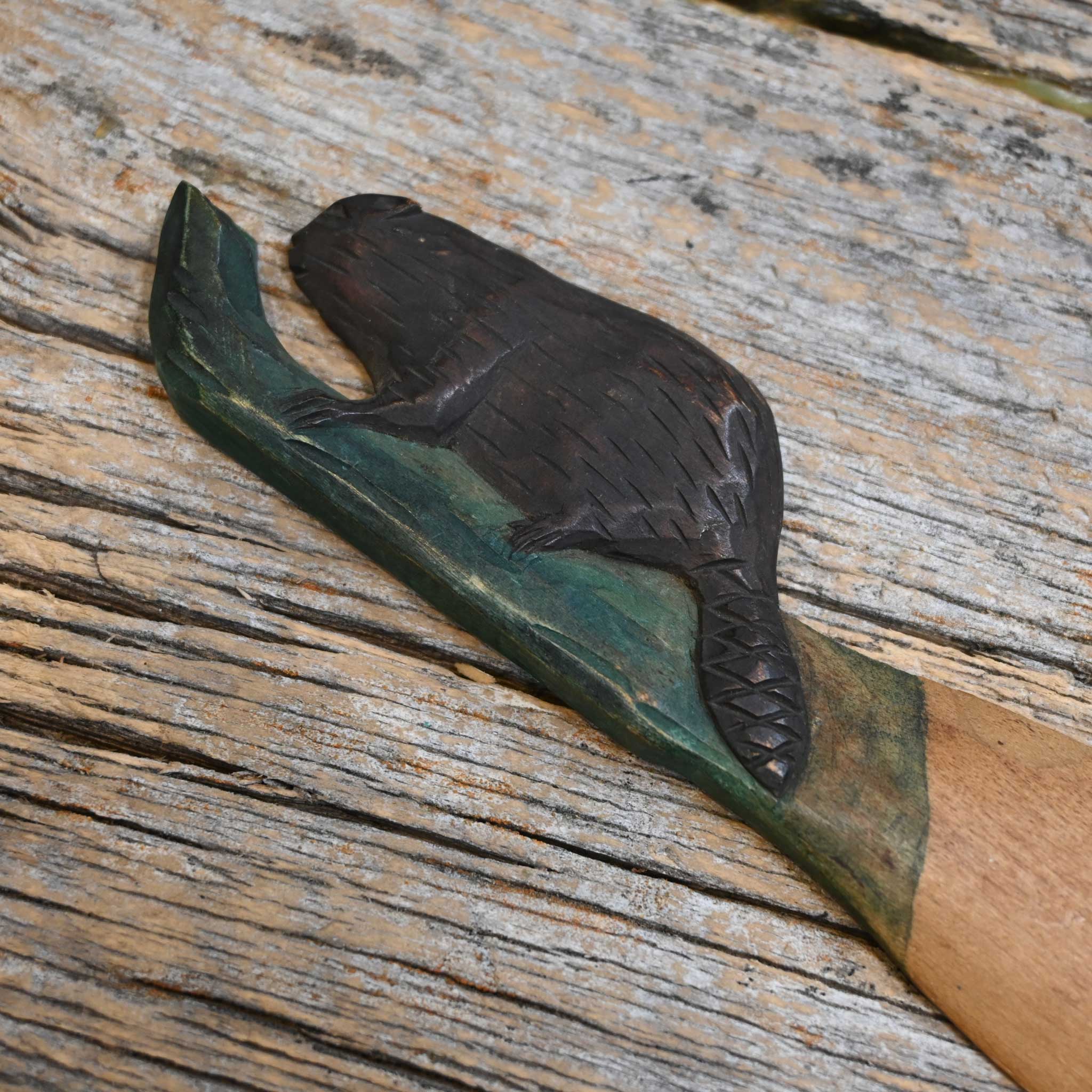 Carved Wood Letter Opener - Image 2