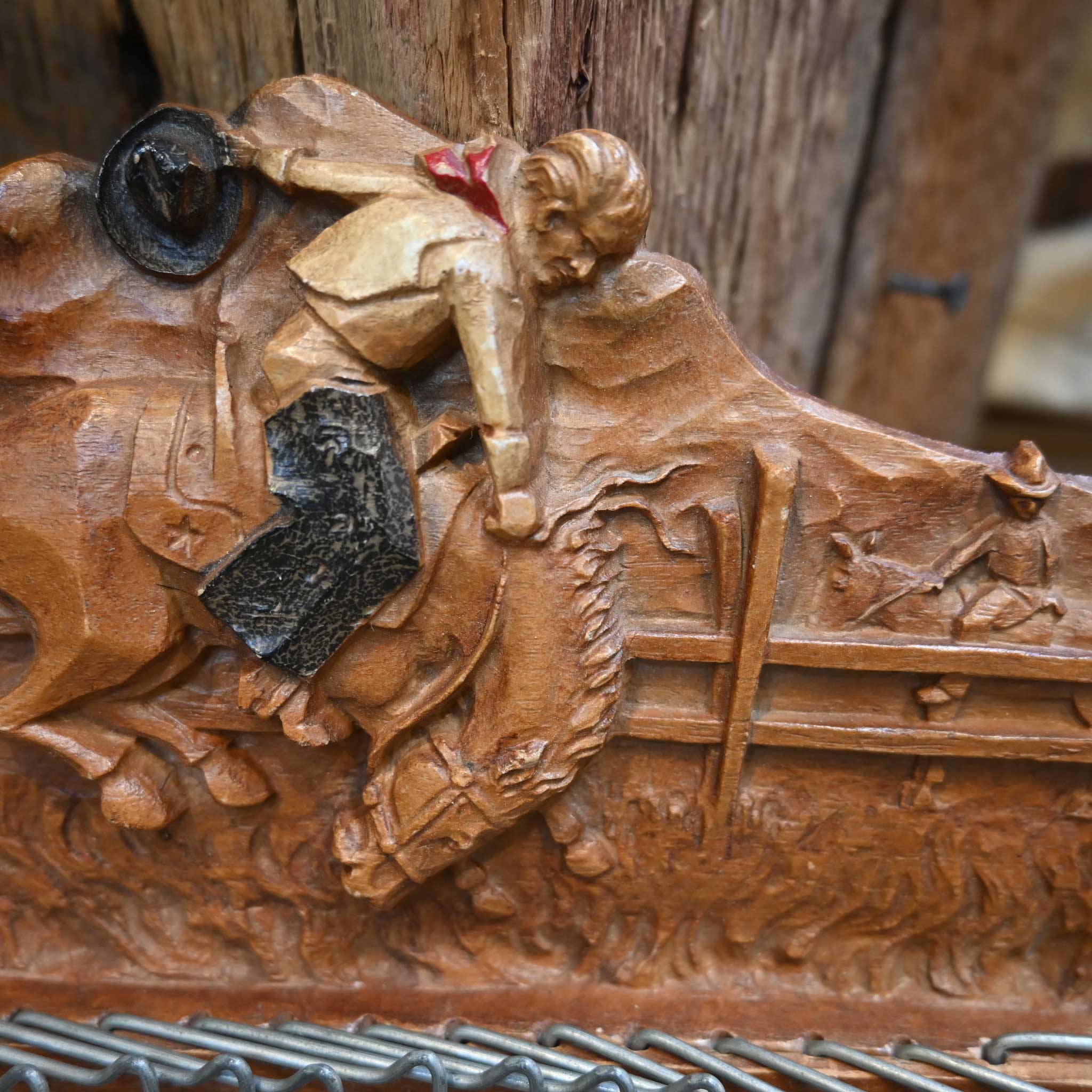 Vintage Buckin' Horse Tie Rack - Image 2