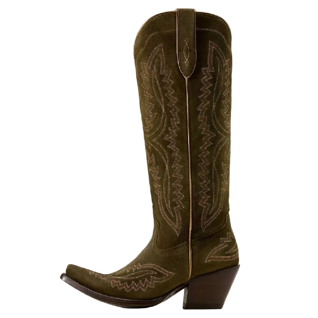 Ariat Women's Casanova X Toe Soft Olive Suede Western Boot - Image 2