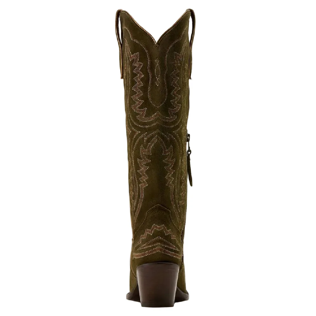 Ariat Women's Casanova X Toe Soft Olive Suede Western Boot - Image 3