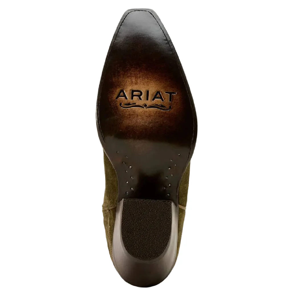 Ariat Women's Casanova X Toe Soft Olive Suede Western Boot - Image 6