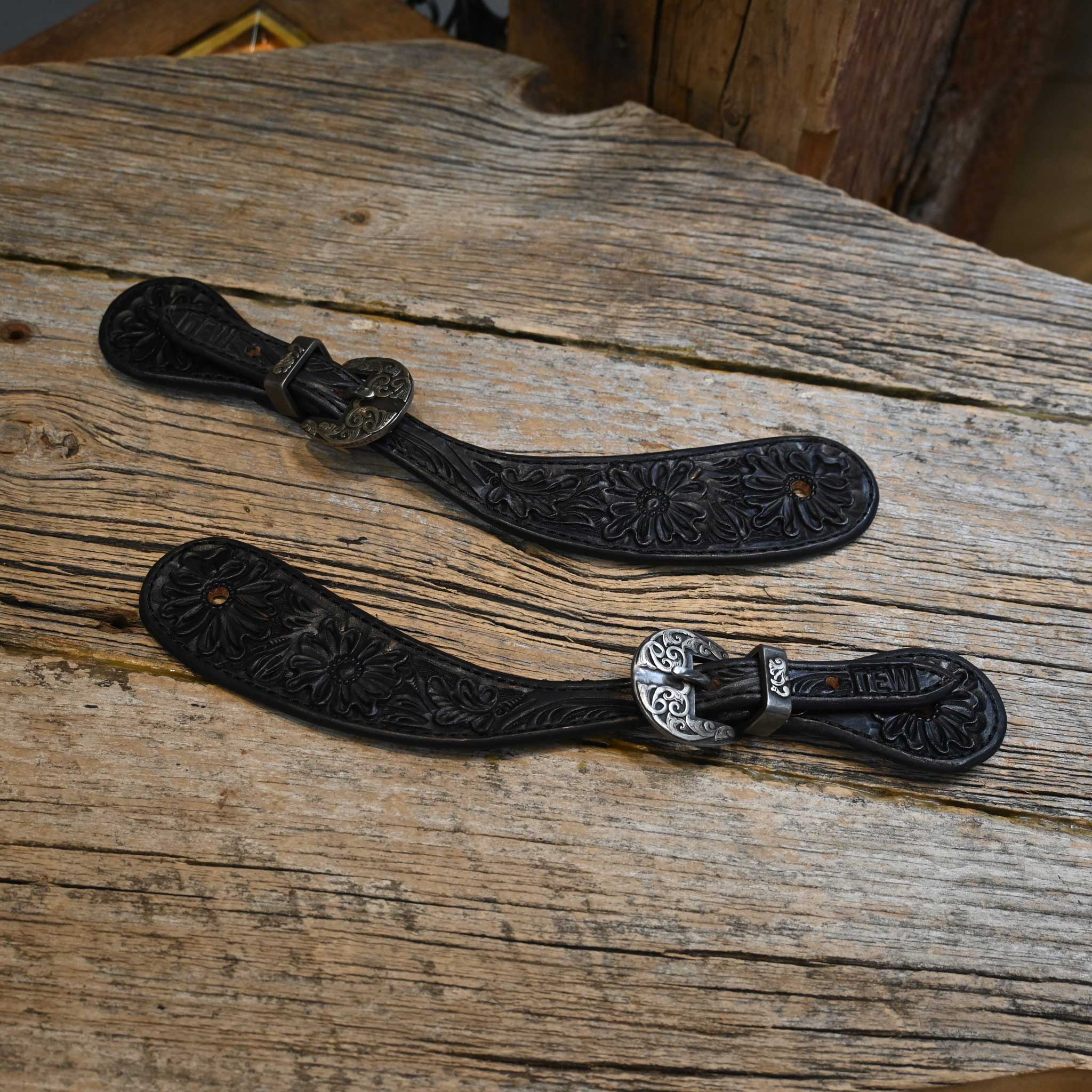Casey Tew Medium Spur Straps w/ Kerry Kelley Buckles