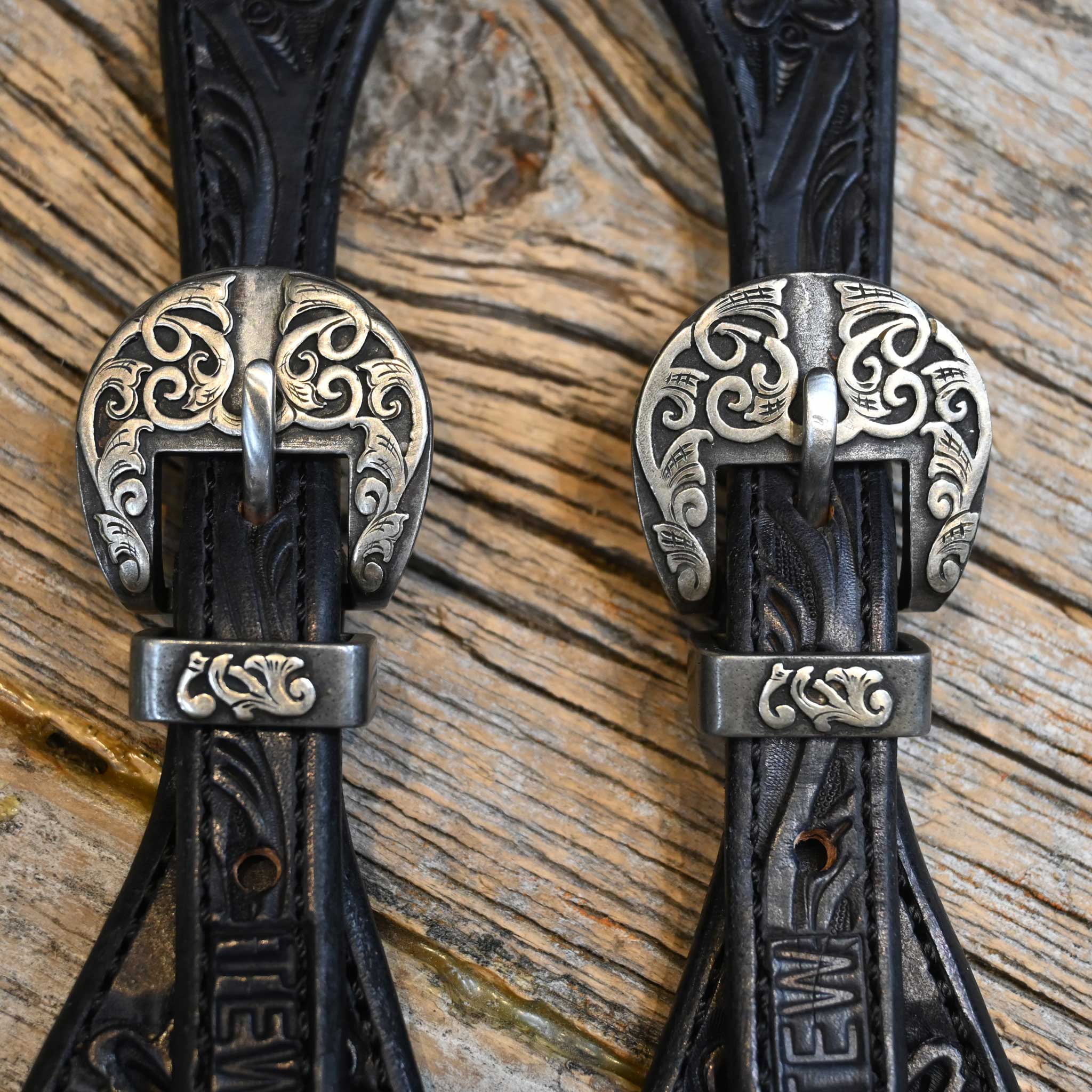 Casey Tew Medium Spur Straps w/ Kerry Kelley Buckles - Image 2