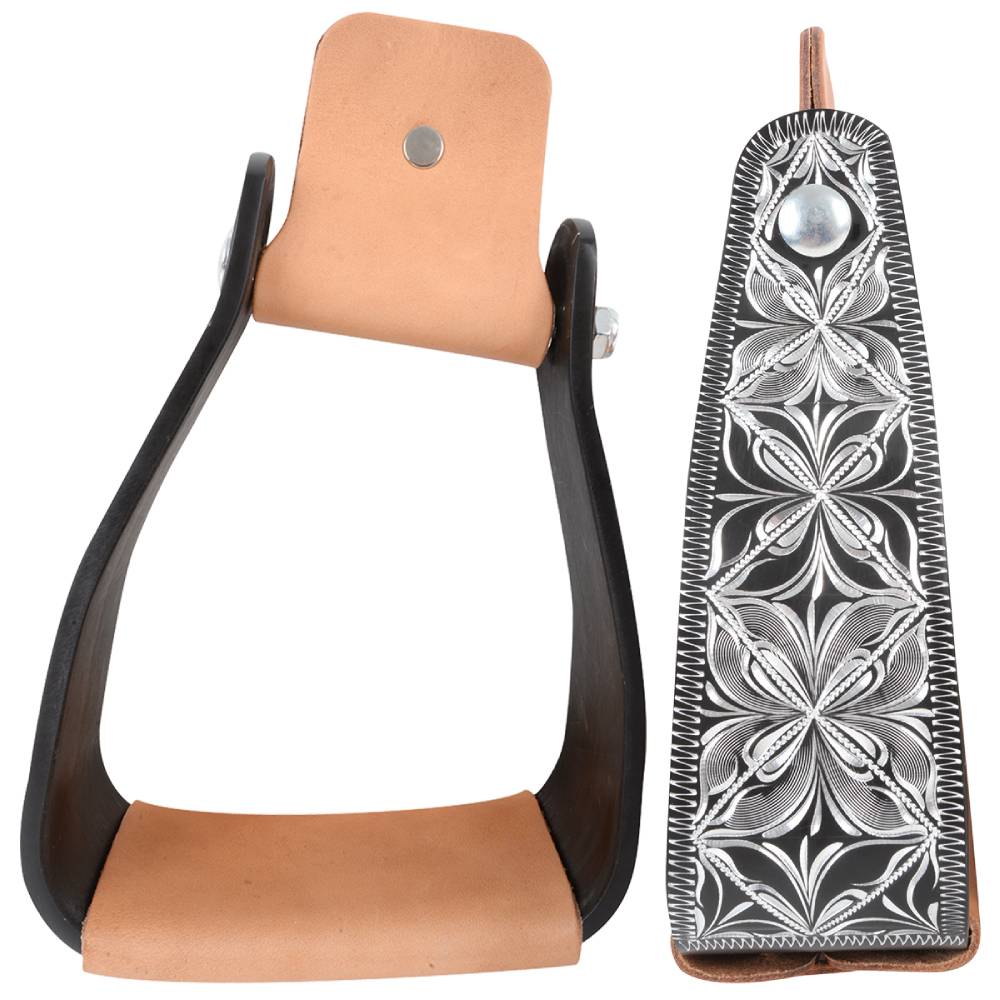 Cashel Engraved Slanted Stirrup - Image 3