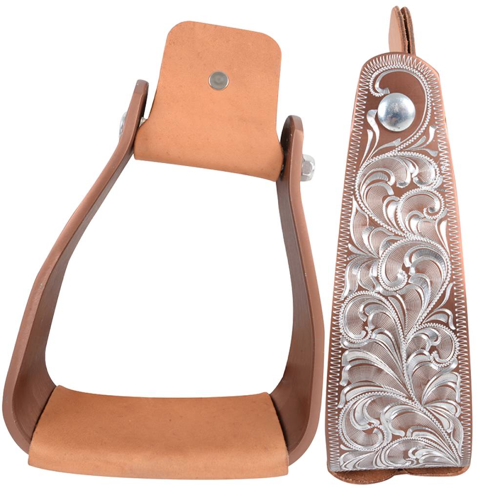 Cashel Engraved Slanted Stirrup - Image 4