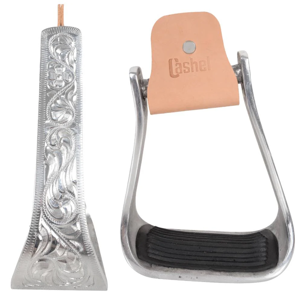 Cashel Engraved Slanted Stirrup - Image 5