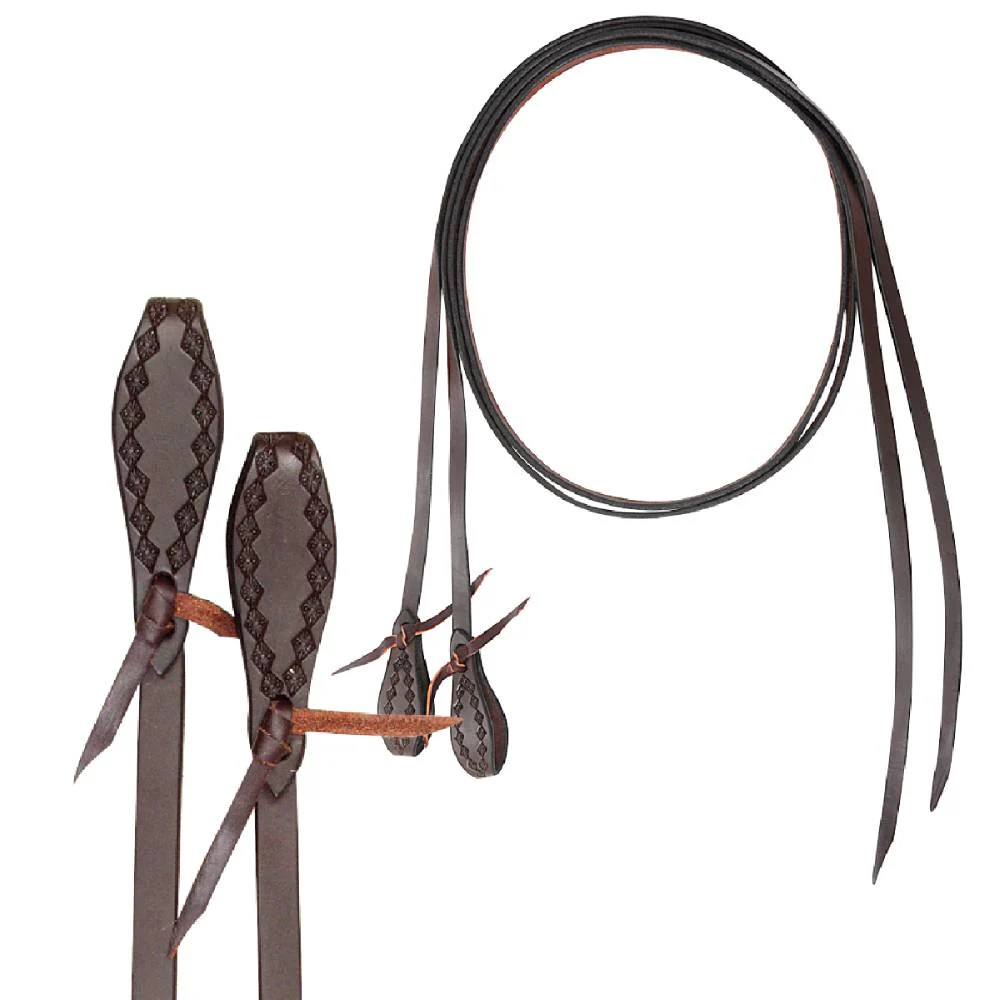 Cashel Diamond Stamp Trail Split Reins