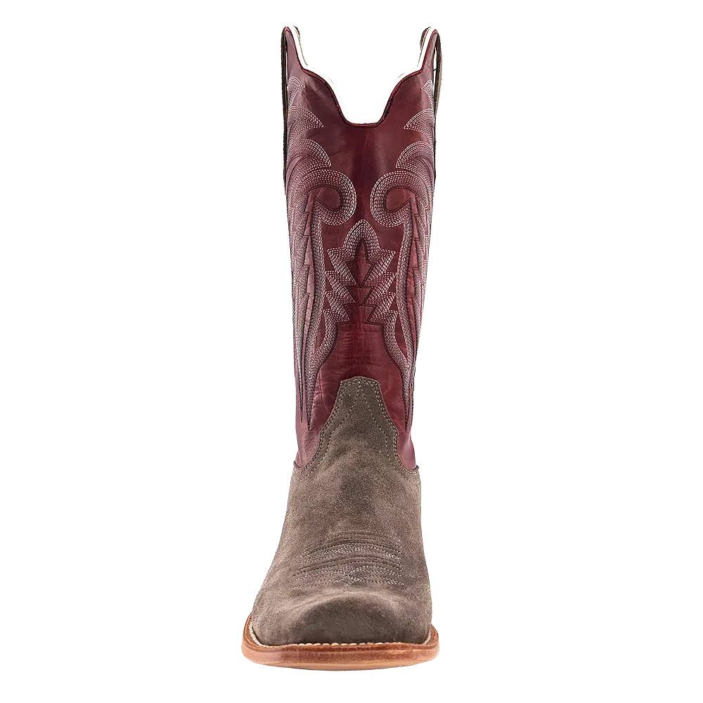 R. Watson Men's Charcoal Roughout Cutter Toe Boot - Image 2