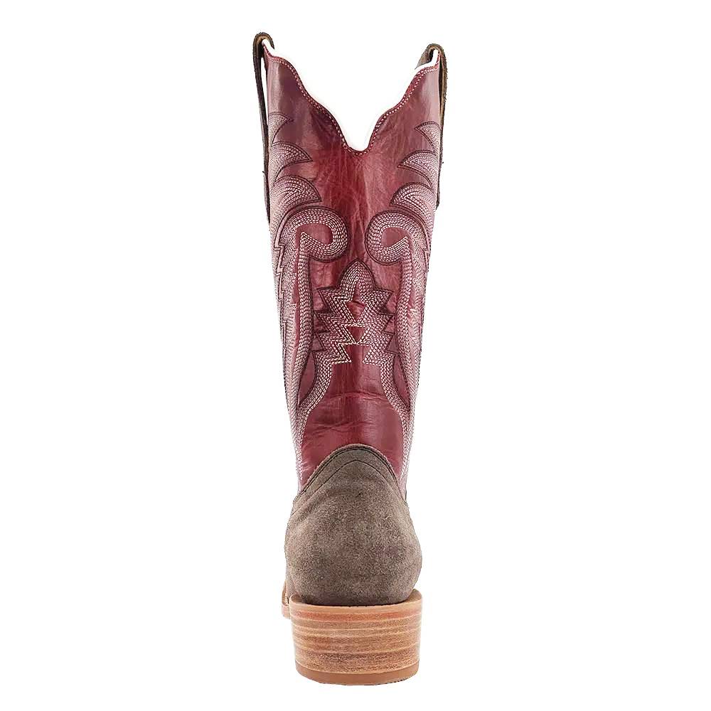 R. Watson Women's Charcoal Roughout Cutter Toe Boot - Image 3