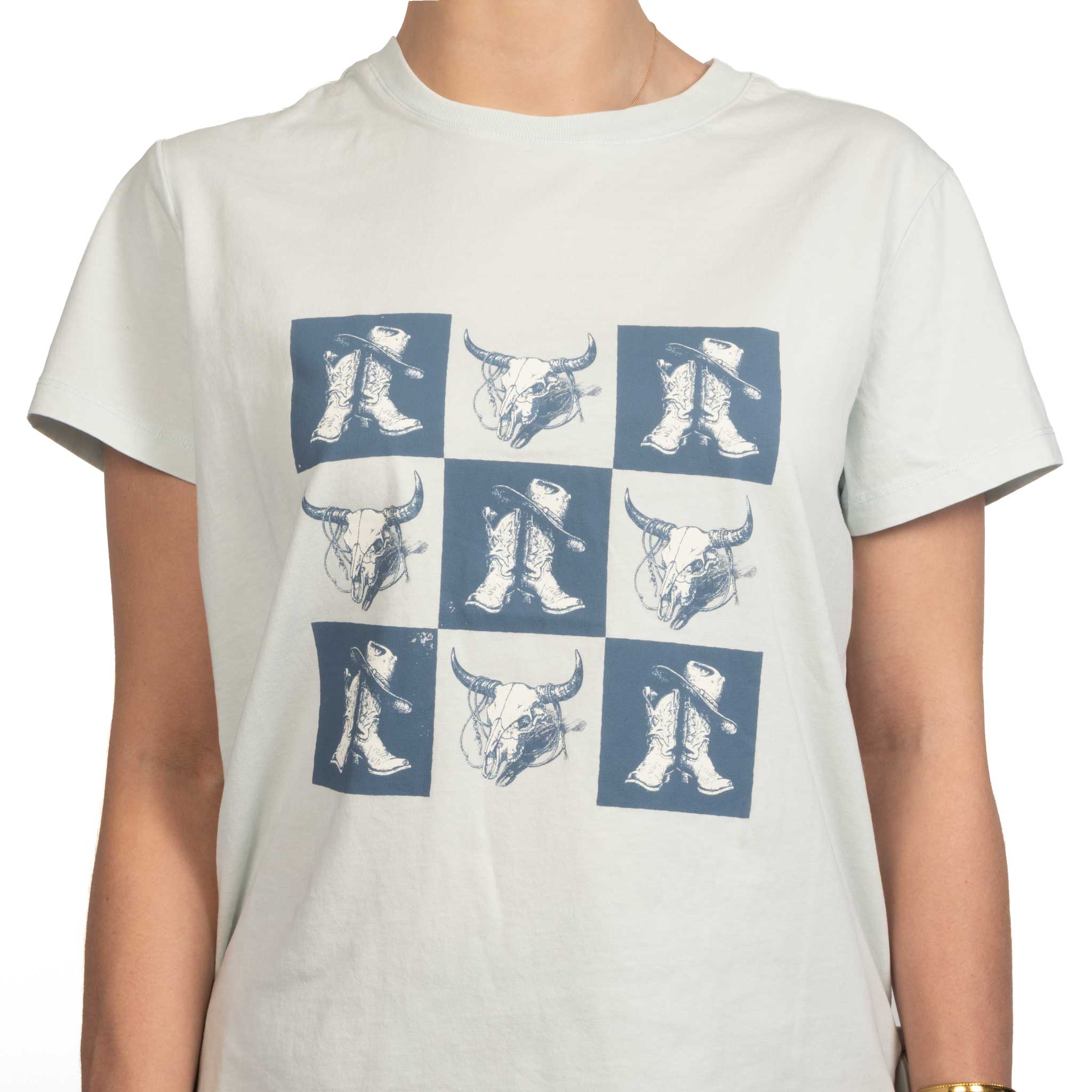 Flag & Anthem Women's Checkerboard Boot Tee - Image 2