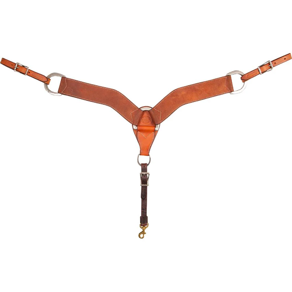 Martin Saddlery 2-3/4" Chestnut Roughout Breast Collar - Image 2