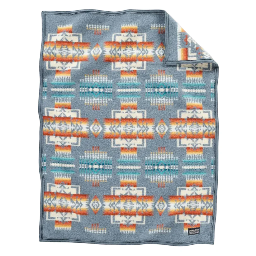Chief Joseph Crib Blanket - Slate