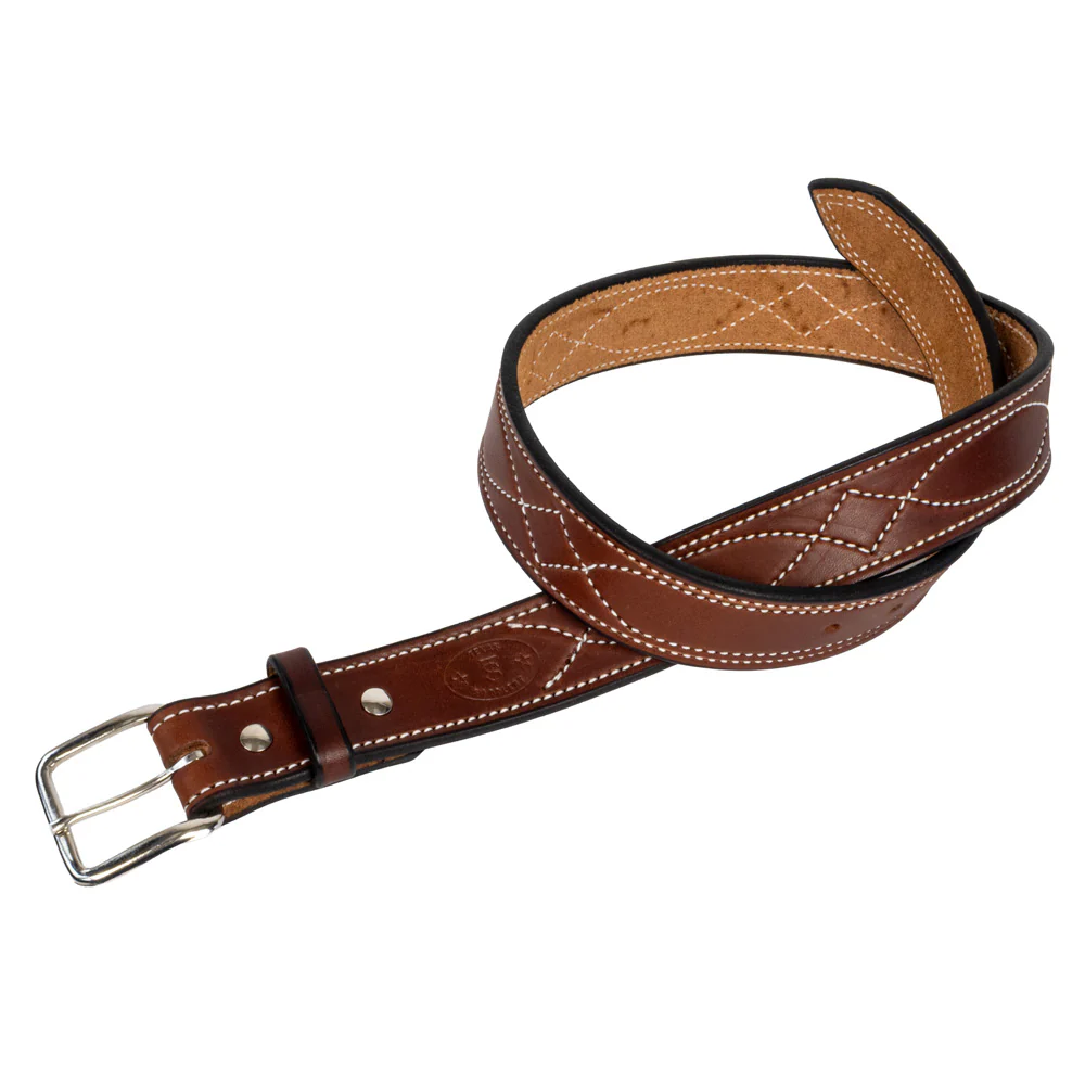 Texas Saddlery Men's Chocolate Gunfighter Belt